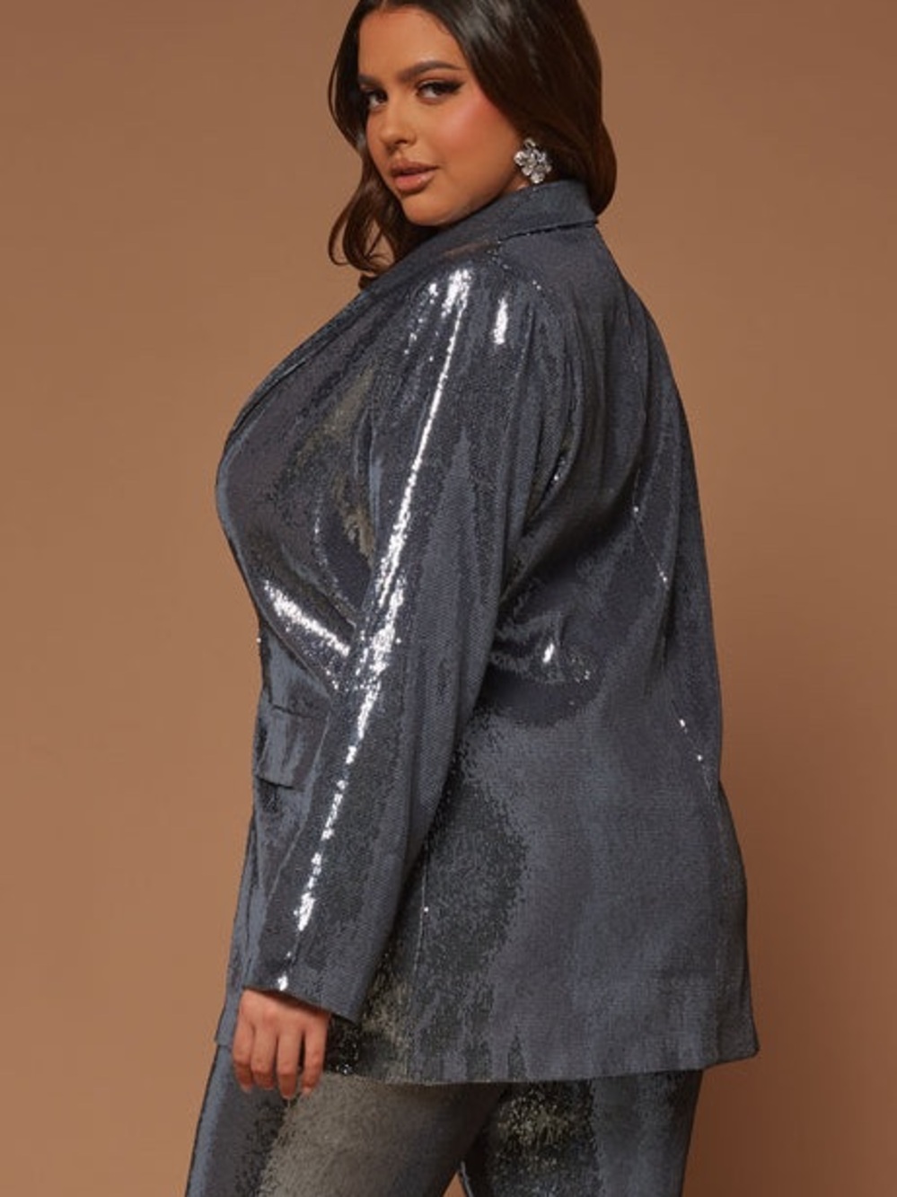 Fashion Nova Sequin Blazer - Picture 3 of 8